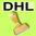 DHL - Bürostempel Textplatte oder mit Holzstempel