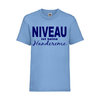 NIVEAU ist keine Handcreme - FUN Shirt T-Shirt Fruit of the Loom Hellblau F0120