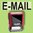"E-Mail" Bürostempel Textplatte mit Trodatstempel in verschiedenen Farben