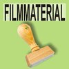 "Filmmaterial" Bürostempel Textplatte oder mit Holzstempel