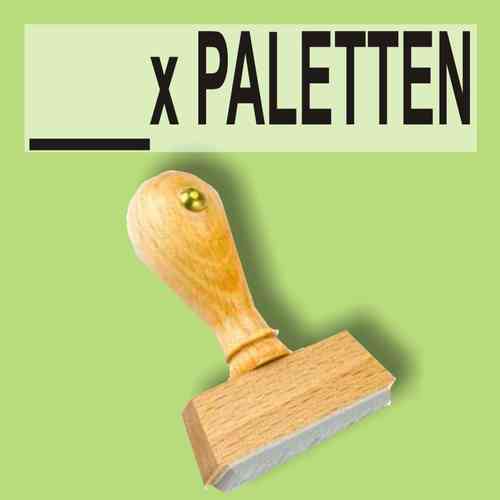"___xPaletten" Bürostempel Textplatte oder mit Holzstempel
