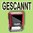 "Gescannt" Bürostempel Textplatte mit Trodatstempel in verschiedenen Farben