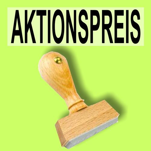 "AKTIONSPREIS" Bürostempel Textplatte oder mit Holzstempel