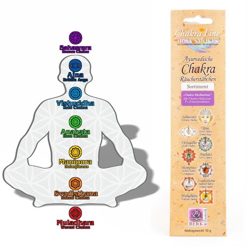 "Chakra Meditations" 10g - Chakra Line Sortiment - Alte Verpackung (100g/29,90€)