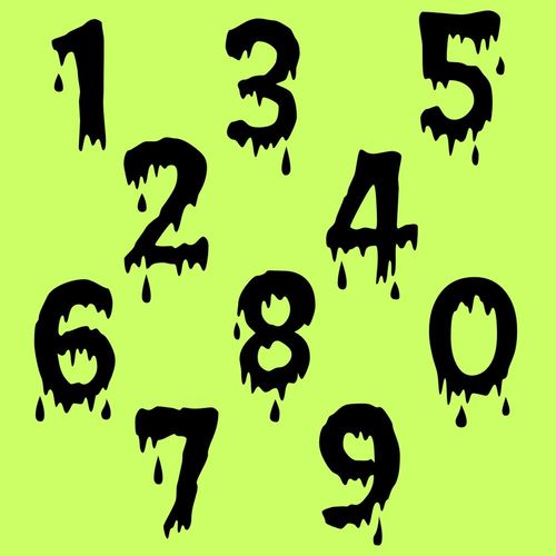 Zahlen Aufkleber Klebezahlen Ziffern Sticker 1 bis 200 Stück SA-34 Schwarz