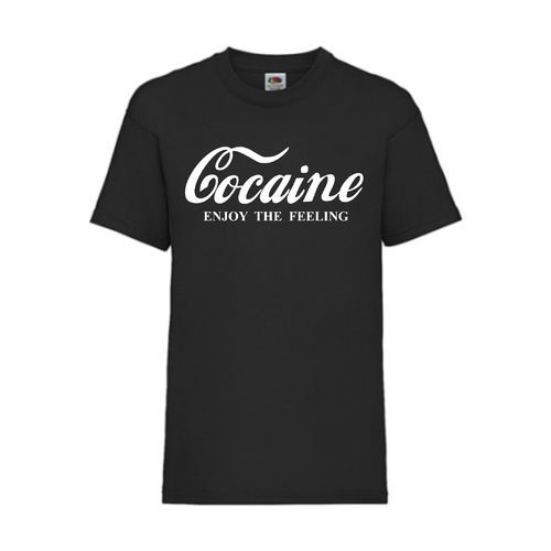 Cocaine - FUN Shirt T-Shirt Fruit of the Loom Schwarz F0008