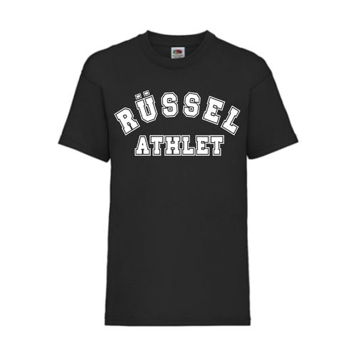 Rüssel Athlet - FUN Shirt T-Shirt Fruit of the Loom Schwarz F0068