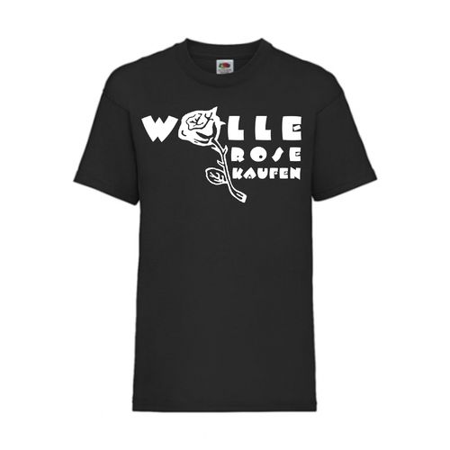 Wolle Rose Kaufen - FUN Shirt T-Shirt Fruit of the Loom Schwarz F0071