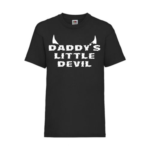 DADDY`S LITTLE DEVIL - FUN Shirt T-Shirt Fruit of the Loom Schwarz F0126