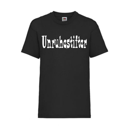 Unruhestifter - FUN Shirt T-Shirt Fruit of the Loom Schwarz F0131