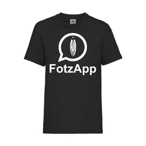 FotzApp - FUN Shirt T-Shirt Fruit of the Loom Schwarz F0150