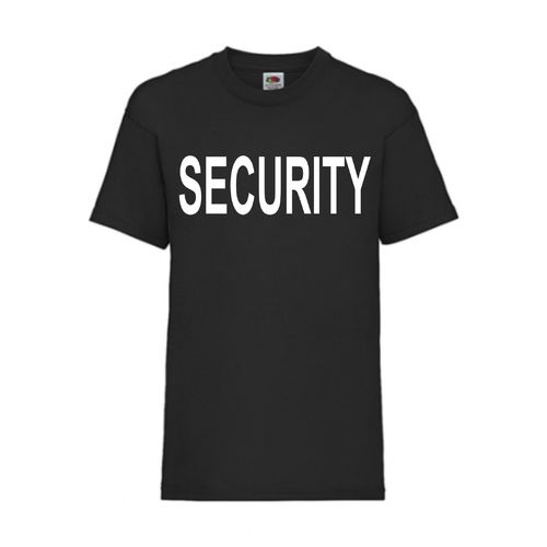 SECURITY - FUN Shirt T-Shirt Fruit of the Loom Schwarz F0152