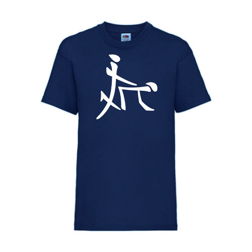 Chinesisches Sex Zeichen - FUN Shirt T-Shirt Fruit of the Loom Navy F0007