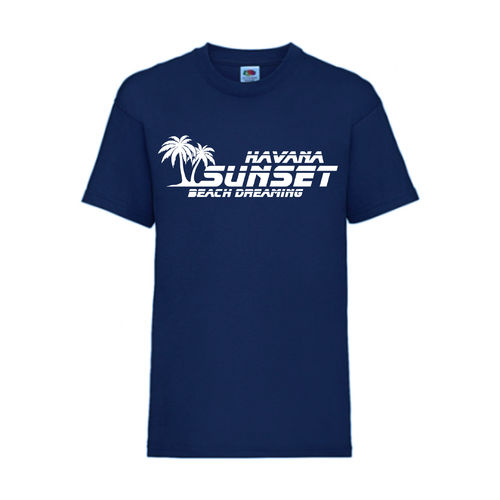 Havana Sunset - FUN Shirt T-Shirt Fruit of the Loom Navy F0013