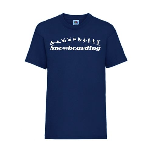 Snowboarding - FUN Shirt T-Shirt Fruit of the Loom Navy F0020