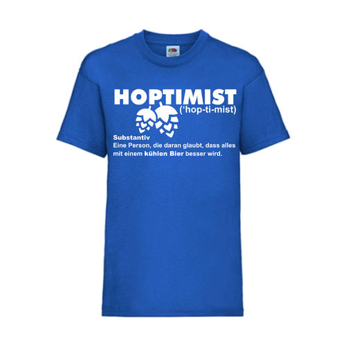 HOPTIMIST - FUN Shirt T-Shirt Fruit of the Loom Royal F0204
