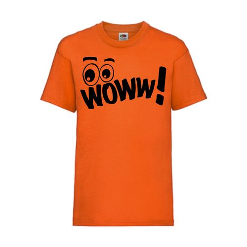 WOWW! - FUN Shirt T-Shirt Fruit of the Loom Orange F0203