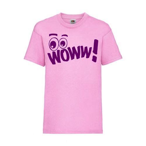 WOWW! - FUN Shirt T-Shirt Fruit of the Loom Pink F0203