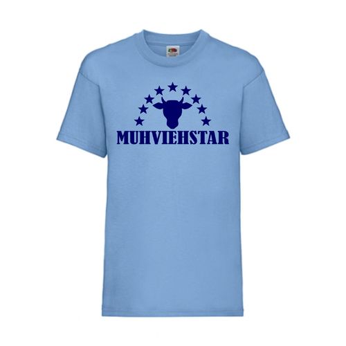MUHVIEHSTAR - FUN Shirt T-Shirt Fruit of the Loom Hellblau F0200