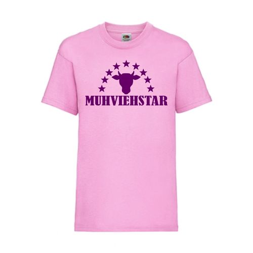 MUHVIEHSTAR - FUN Shirt T-Shirt Fruit of the Loom Rosa F0200
