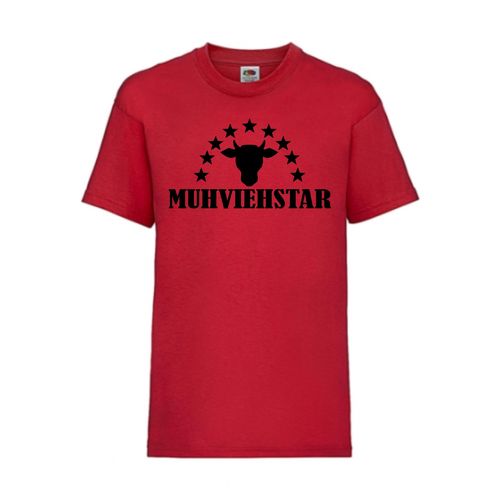 MUHVIEHSTAR - FUN Shirt T-Shirt Fruit of the Loom Rot F0200