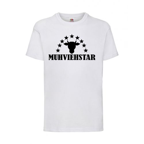 MUHVIEHSTAR - FUN Shirt T-Shirt Fruit of the Loom Weiß F0200