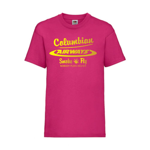 Columbian Airways - FUN Shirt T-Shirt Fruit of the Loom Fuchsia F0004