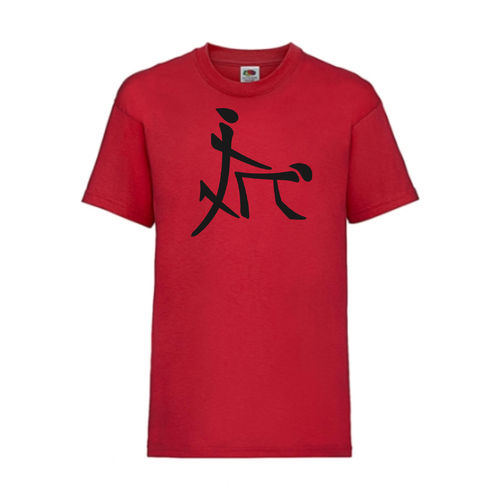 Chinesisches Sex Zeichen - FUN Shirt T-Shirt Fruit of the Loom Rot F0007