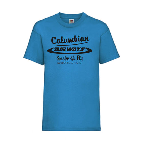Columbian Airways - FUN Shirt T-Shirt Fruit of the Loom Azure F0004