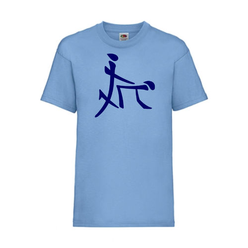 Chinesisches Sex Zeichen - FUN Shirt T-Shirt Fruit of the Loom Hellblau F0007