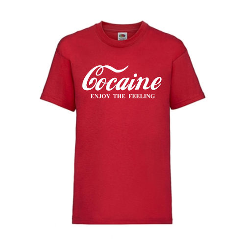 Cocaine - FUN Shirt T-Shirt Fruit of the Loom Rot F0008