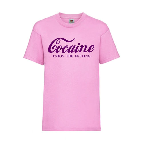 Cocaine - FUN Shirt T-Shirt Fruit of the Loom Pink F0008