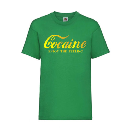 Cocaine - FUN Shirt T-Shirt Fruit of the Loom Grün F0008