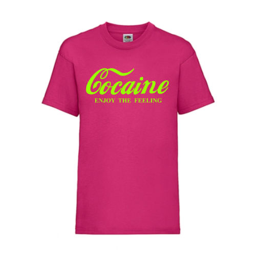 Cocaine - FUN Shirt T-Shirt Fruit of the Loom Fuchsia F0008