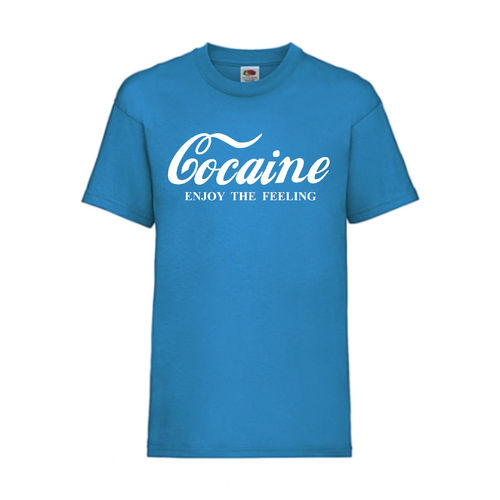 Cocaine - FUN Shirt T-Shirt Fruit of the Loom Azure F0008