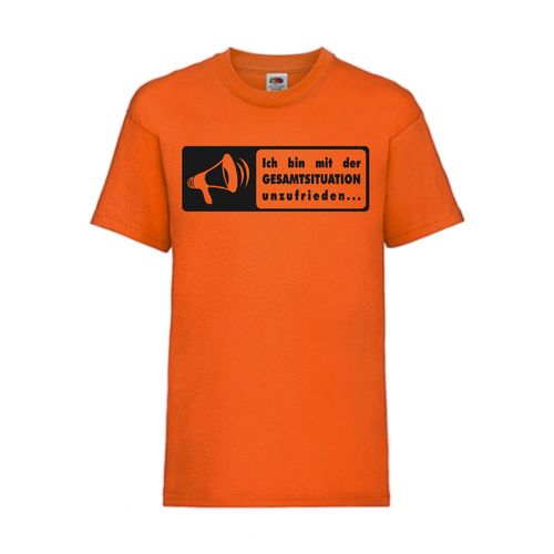 Gesamtsituation Unzufrieden - FUN Shirt T-Shirt Fruit of the Loom Orange F0012