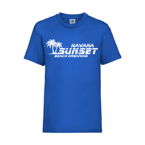 Havana Sunset - FUN Shirt T-Shirt Fruit of the Loom Royal F0013