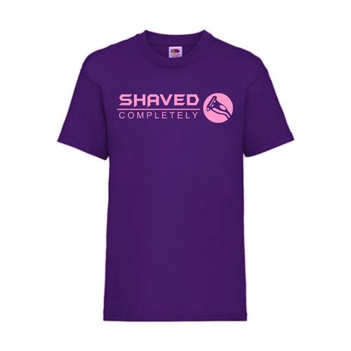 Shaved Completely - FUN Shirt T-Shirt Fruit of the Loom Lila F0018