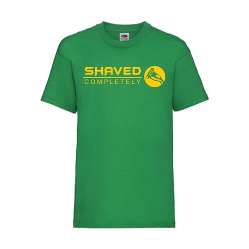 Shaved Completely - FUN Shirt T-Shirt Fruit of the Loom Grün F0018