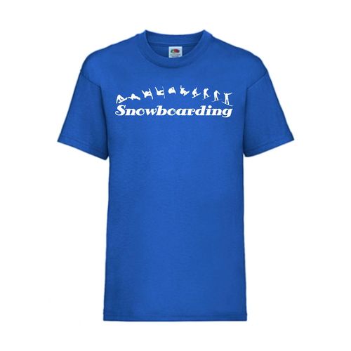 Snowboarding - FUN Shirt T-Shirt Fruit of the Loom Royal F0020