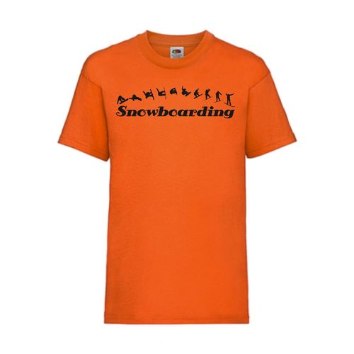 Snowboarding - FUN Shirt T-Shirt Fruit of the Loom Orange F0020