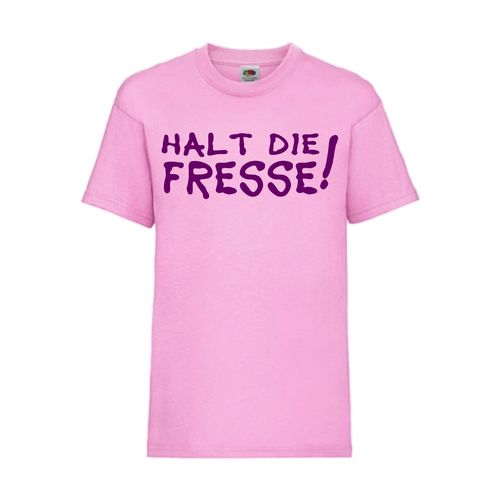 Halt die Fresse! - FUN Shirt T-Shirt Fruit of the Loom Rosa F0028