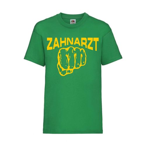 Zahnarzt - FUN Shirt T-Shirt Fruit of the Loom Grün F0029