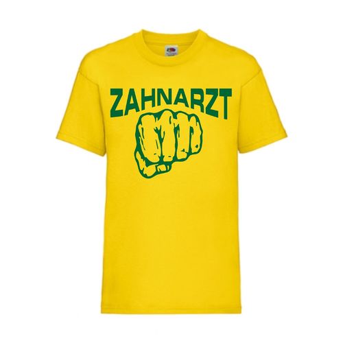 Zahnarzt - FUN Shirt T-Shirt Fruit of the Loom Gelb F0029