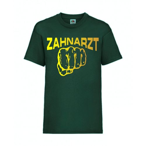 Zahnarzt - FUN Shirt T-Shirt Fruit of the Loom Dunkelgrün F0029