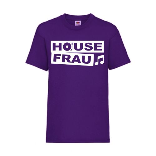 House Frau - FUN Shirt T-Shirt Fruit of the Loom Lila F0048