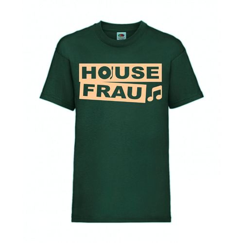 House Frau - FUN Shirt T-Shirt Fruit of the Loom Dunkelgrün F0048