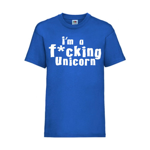 i´m a fucking Unicorn - FUN Shirt T-Shirt Fruit of the Loom Royal F0102