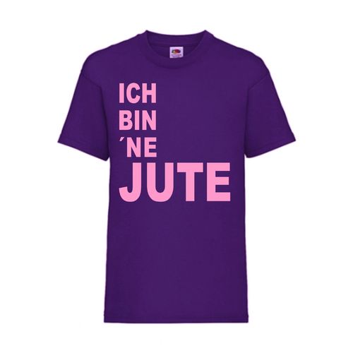 Ich bin ´ne Jute - FUN Shirt T-Shirt Fruit of the Loom Lila F0110