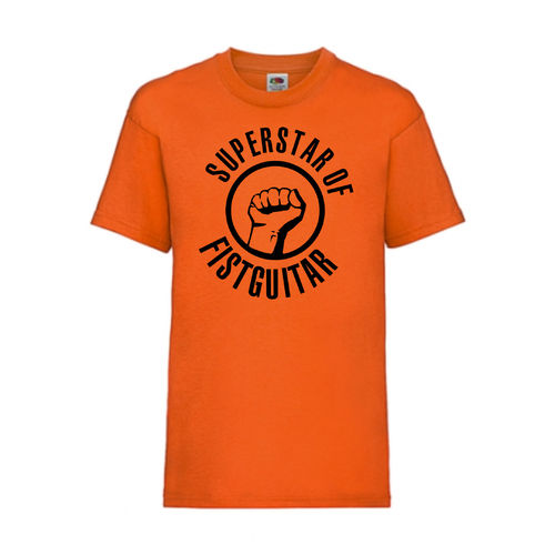 Superstar of Fistguitar - FUN Shirt T-Shirt Fruit of the Loom Orange F0073